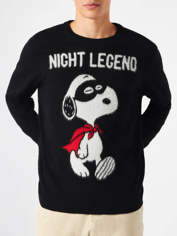 Maglia da uomo morbida con stampa Snoopy Night Legend | SNOOPY - EDIZIONE SPECIALE PEANUTS™