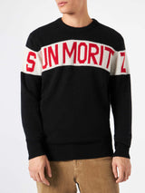 Man sweater with Sun Moritz print
