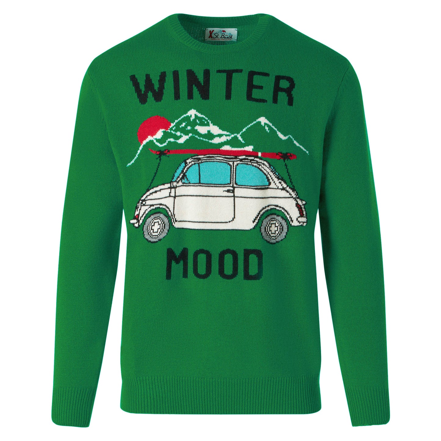 Maglione da uomo con stampa auto