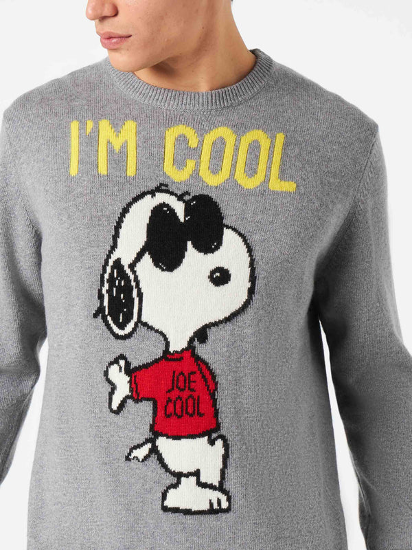 Maglia da uomo con Rock Snoopy grigio | SNOOPY - EDIZIONE SPECIALE PEANUTS™