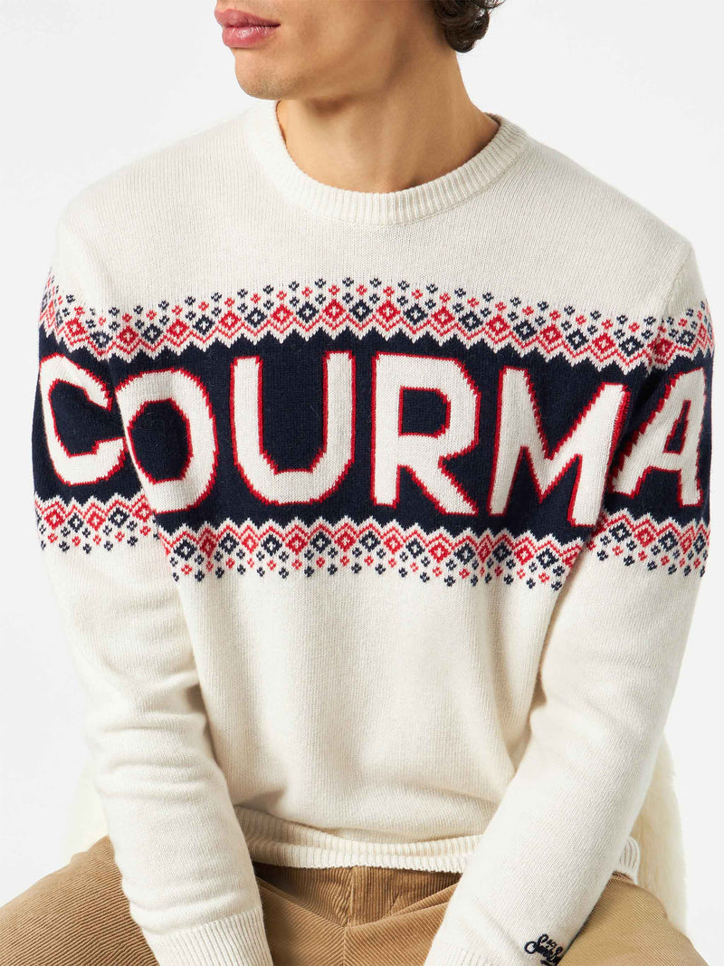 Herrenpullover mit Courma-Schriftzug