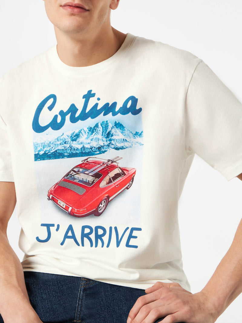 Herren-T-Shirt mit Cortina-Schriftzug