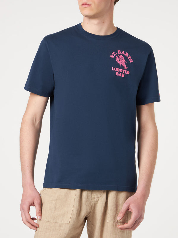 T-shirt da uomo in cotone con stampa St. Barth Lobster Bar