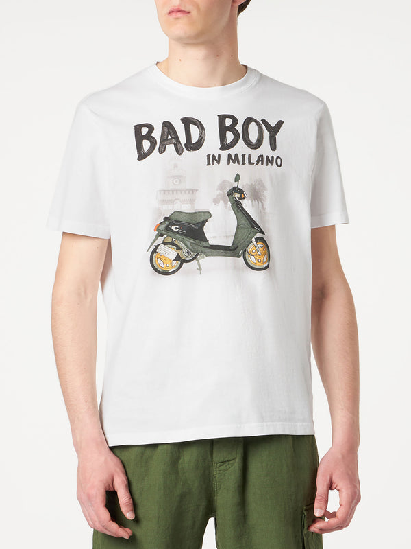 T-shirt da uomo in cotone con stampa Bad Boy in Milano