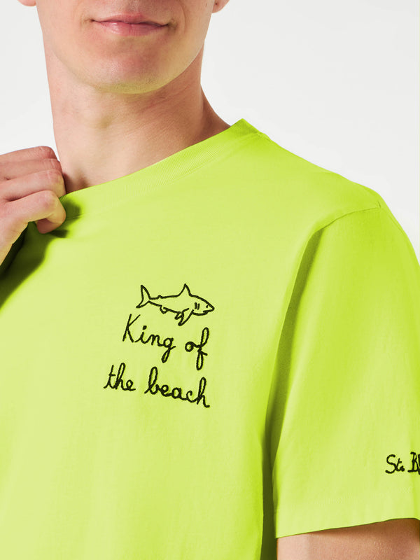 Herren-T-Shirt mit King of the Beach-Stickerei
