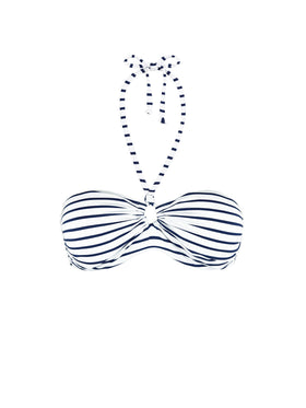 Striped print bandeau top - MC2 Saint Barth