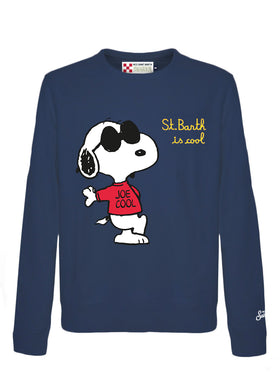 Felpa uomo Snoopy con ricamo | Edizione speciale di arachidi
