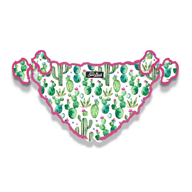 Girl swim briefs with cactus - MC2 Saint Barth
