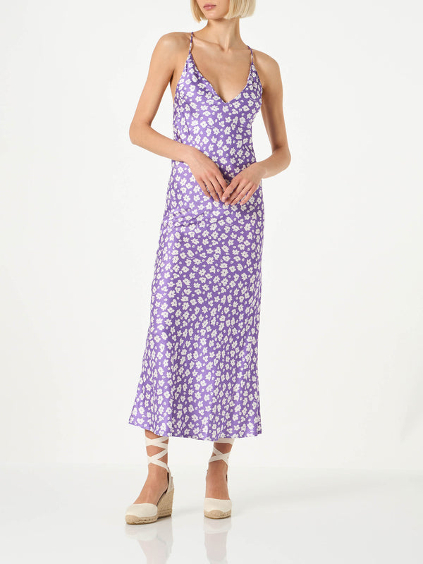 Damen-Slipkleid mit Gänseblümchen-Print