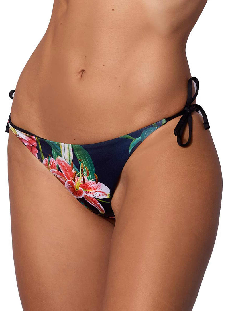 Tropical print swim briefs