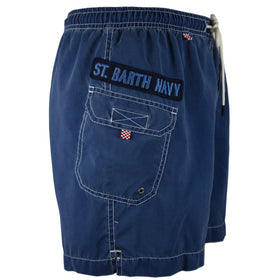 Délavé blue navy cargo man shorts - MC2 Saint Barth