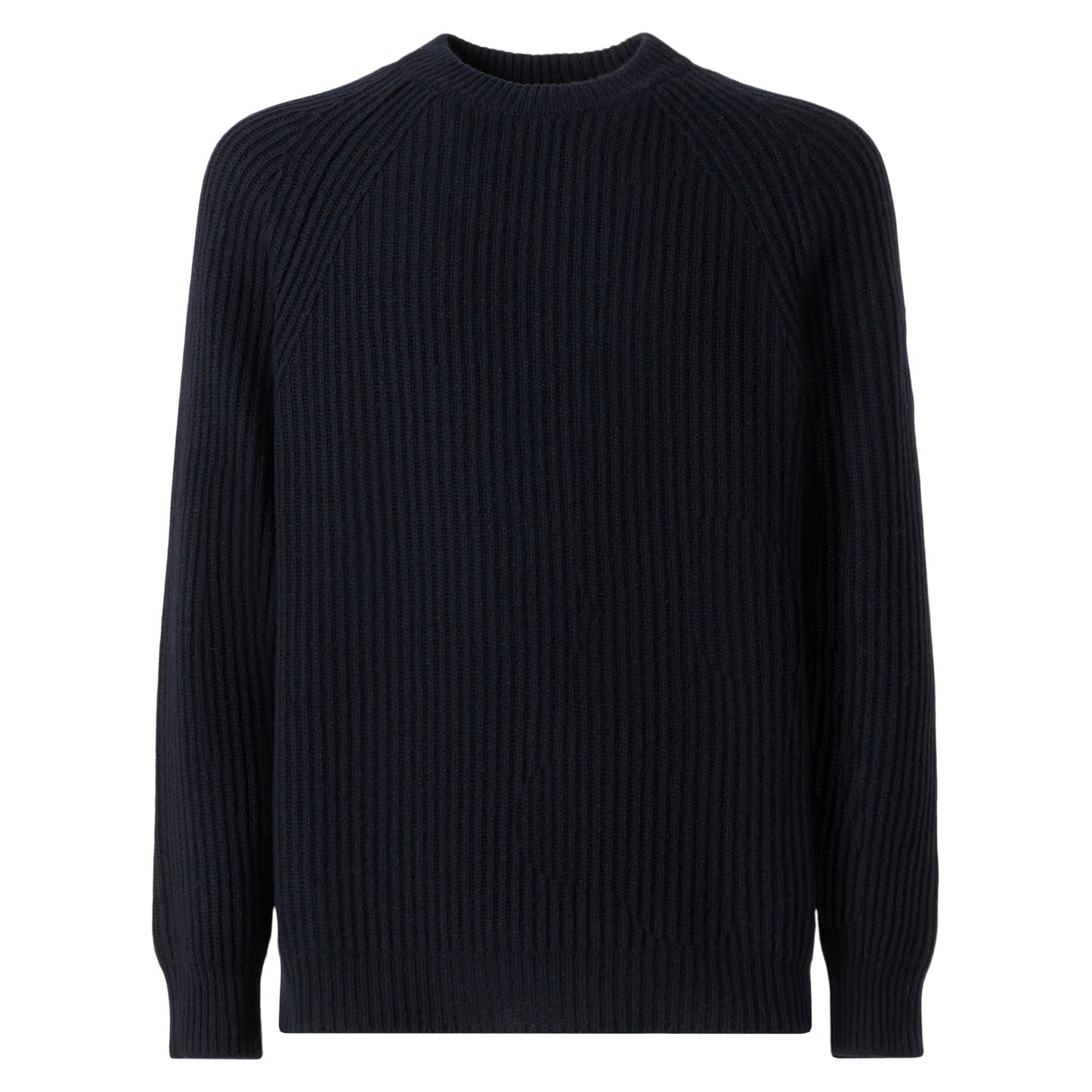 Maglione blu a costine