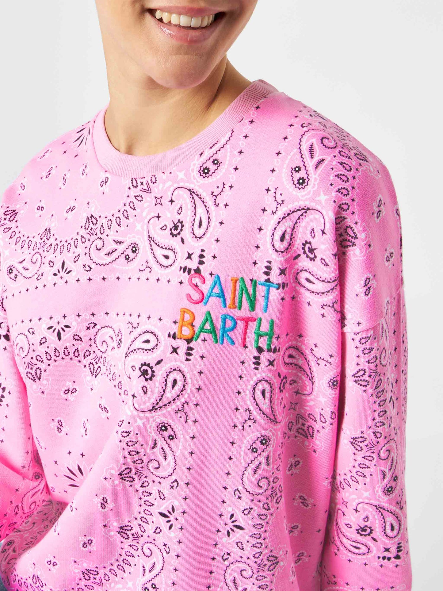 Damen Sweatshirt Stardust mit Bandanna-Print