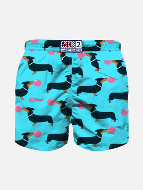 Badeshorts für Jungen mit Dackel- und Big Babol-Aufdruck | GROSSE BABOL® SONDEREDITION