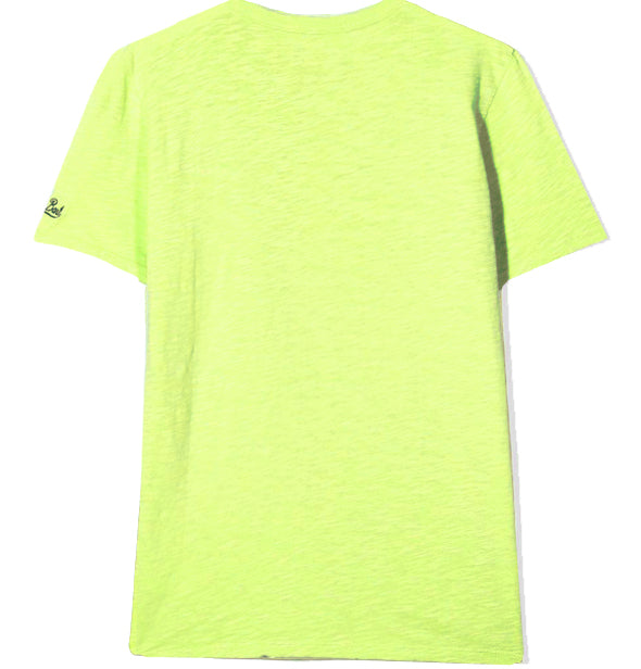 T-shirt da bambino giallo fluo navicella Ufo