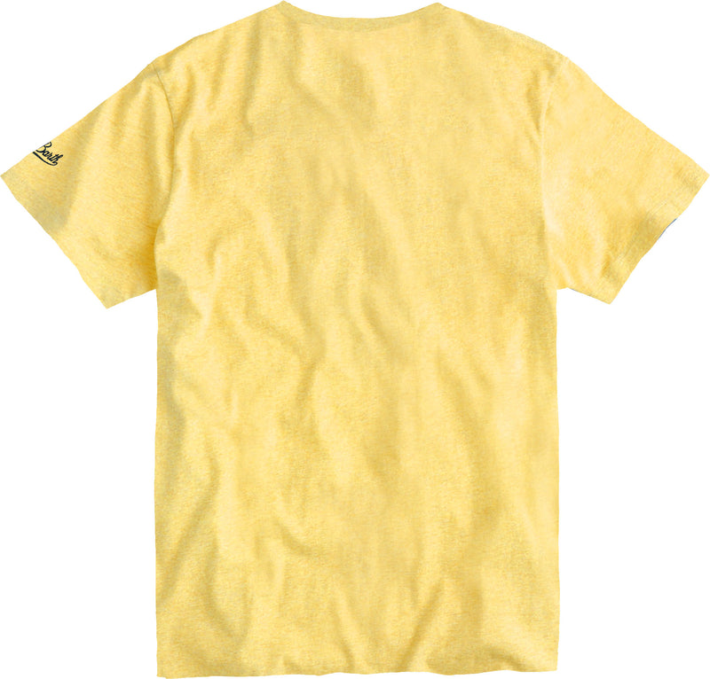 Gelbes Jungen-T-Shirt mit Hai-Print