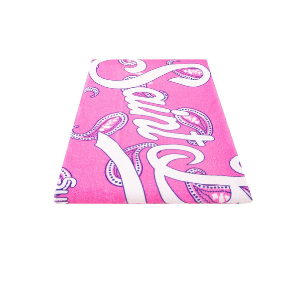 Strandtuch mit rosa Paisley-Print