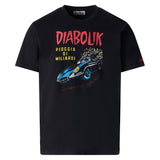 T-Shirt aus warmer Baumwolle mit Diabolik-Aufdruck | DIABOLIK SONDEREDITION