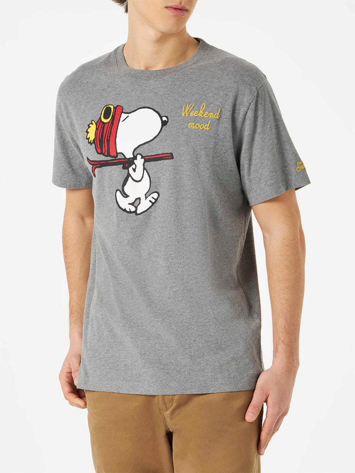 T-shirt uomo con ricamo Snoopy weekend mood | SNOOPY - EDIZIONE SPECIALE PEANUTS™