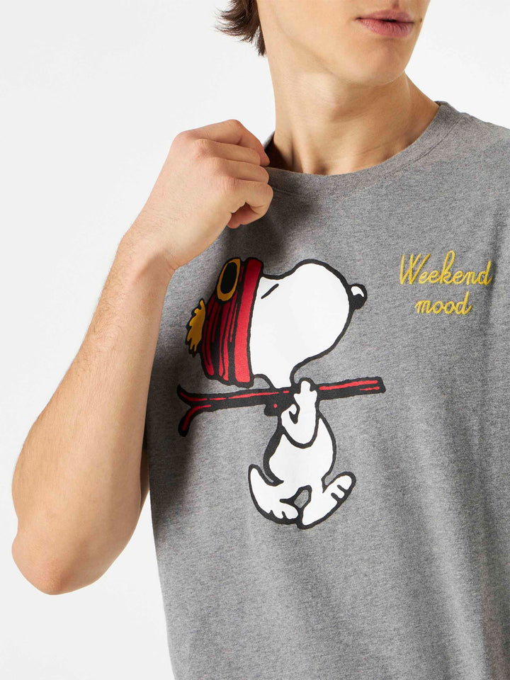T-shirt uomo con ricamo Snoopy weekend mood | SNOOPY - EDIZIONE SPECIALE PEANUTS™