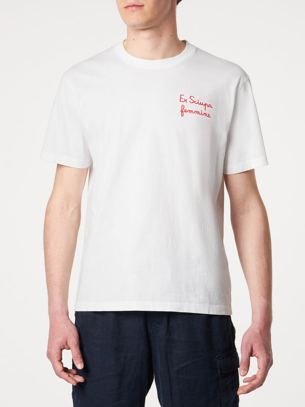 Herren-T-Shirt mit  EX Sciupa Femmine Stickerei