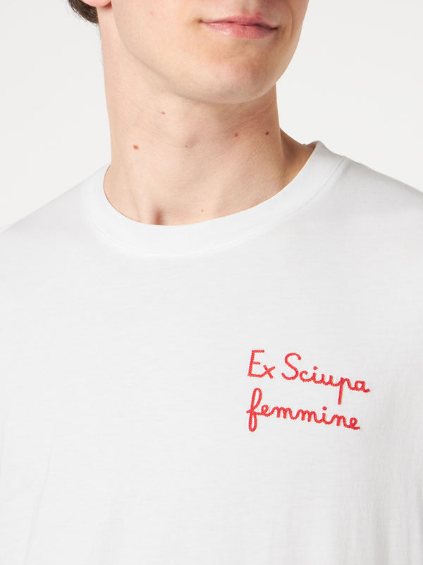 Herren-T-Shirt mit  EX Sciupa Femmine Stickerei