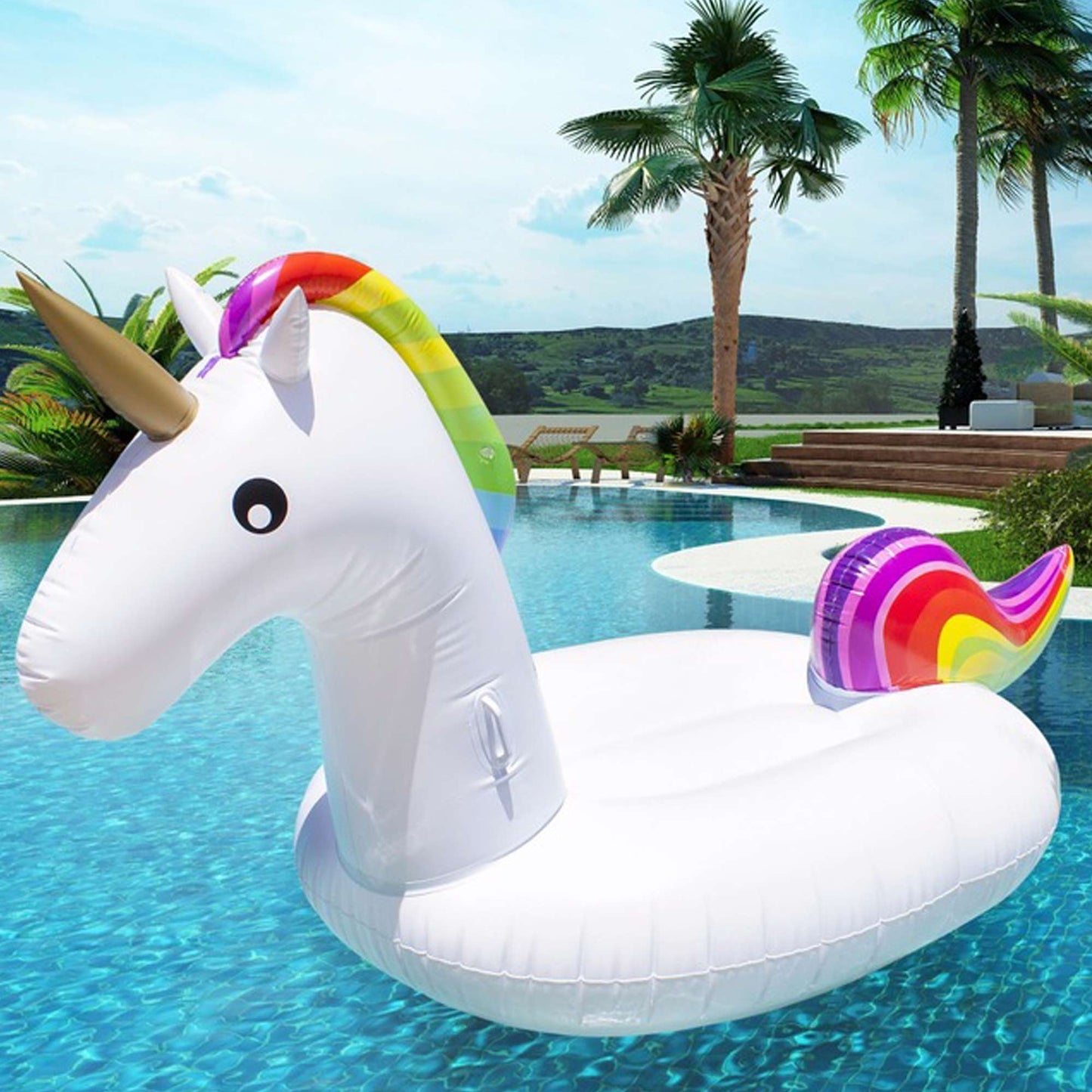 Aufblasbarer Einhorn-Schwimmer