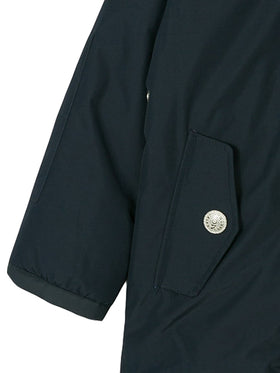 Blaue Parkajacke mit Kapuze für Jungen Voyager Jr