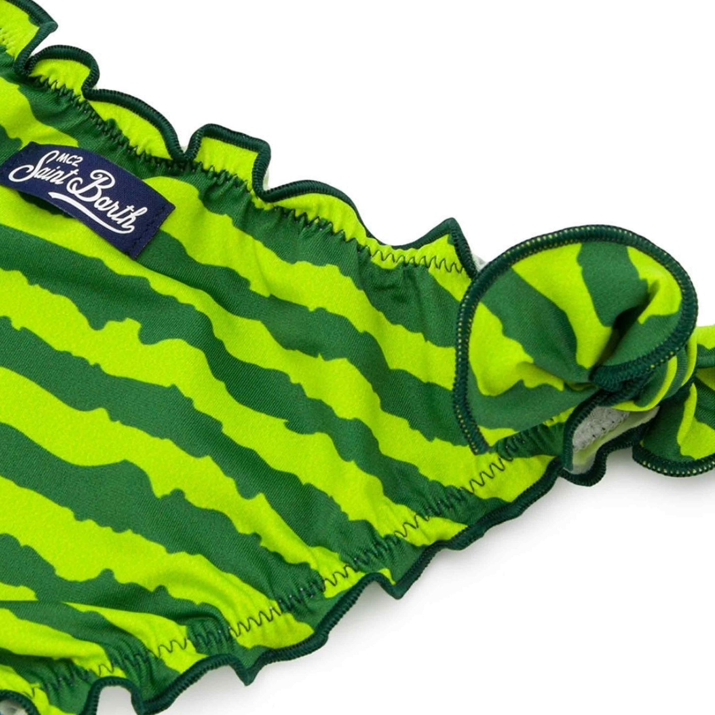 Bikini da bambina a  triangolo con stampa anguria
