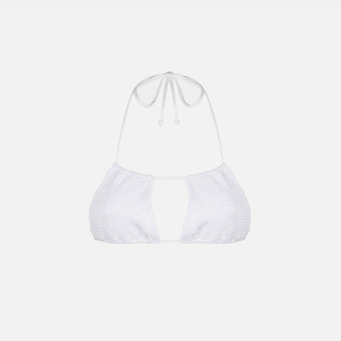 Woman white crinkle bandeau top - MC2 Saint Barth