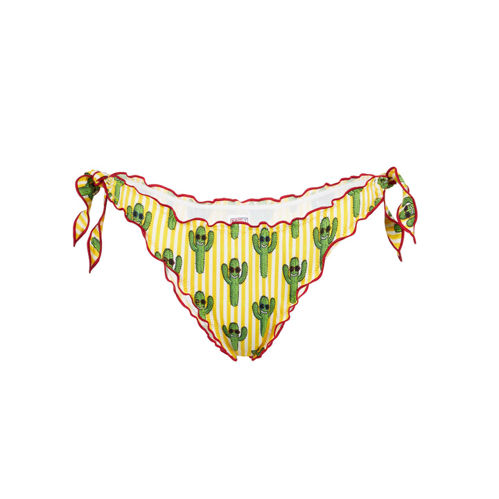 Bandeau-Bikini für Damen mit Kaktus-Print