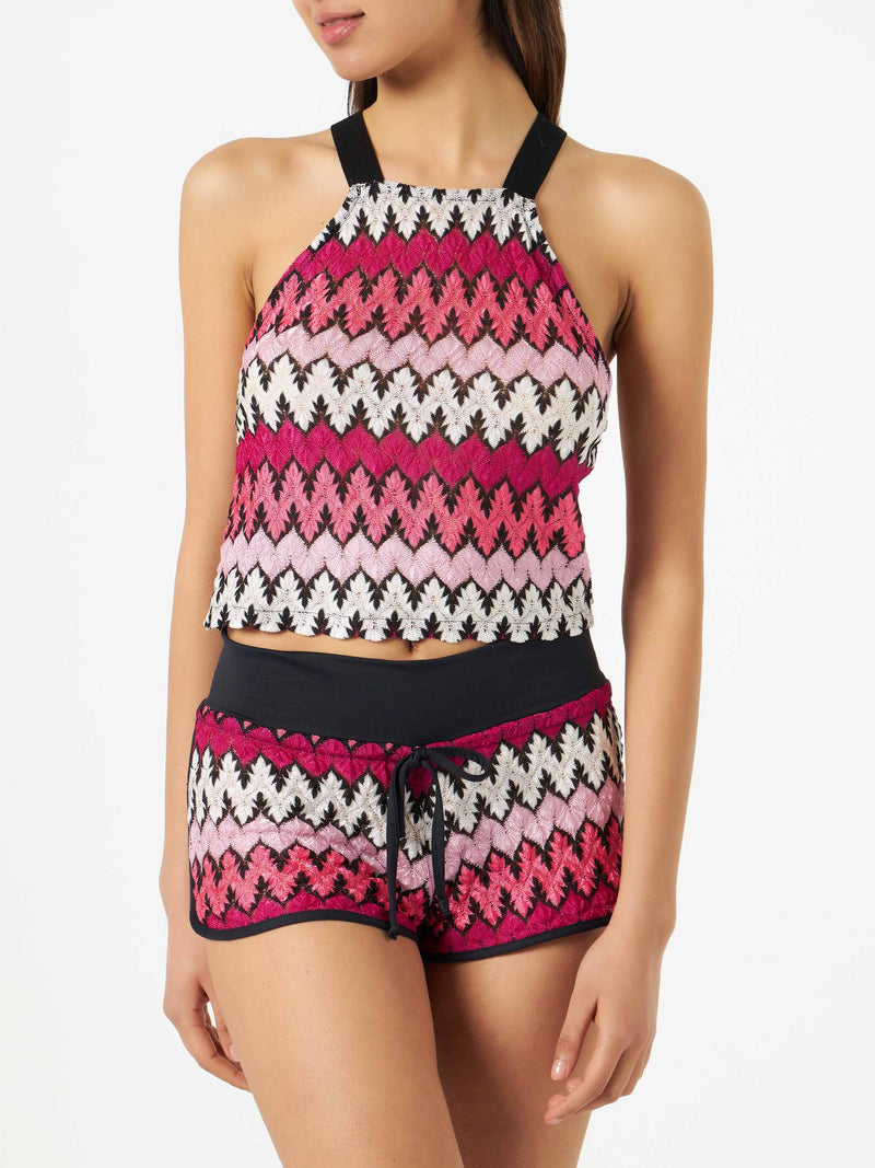 Woman chevron top