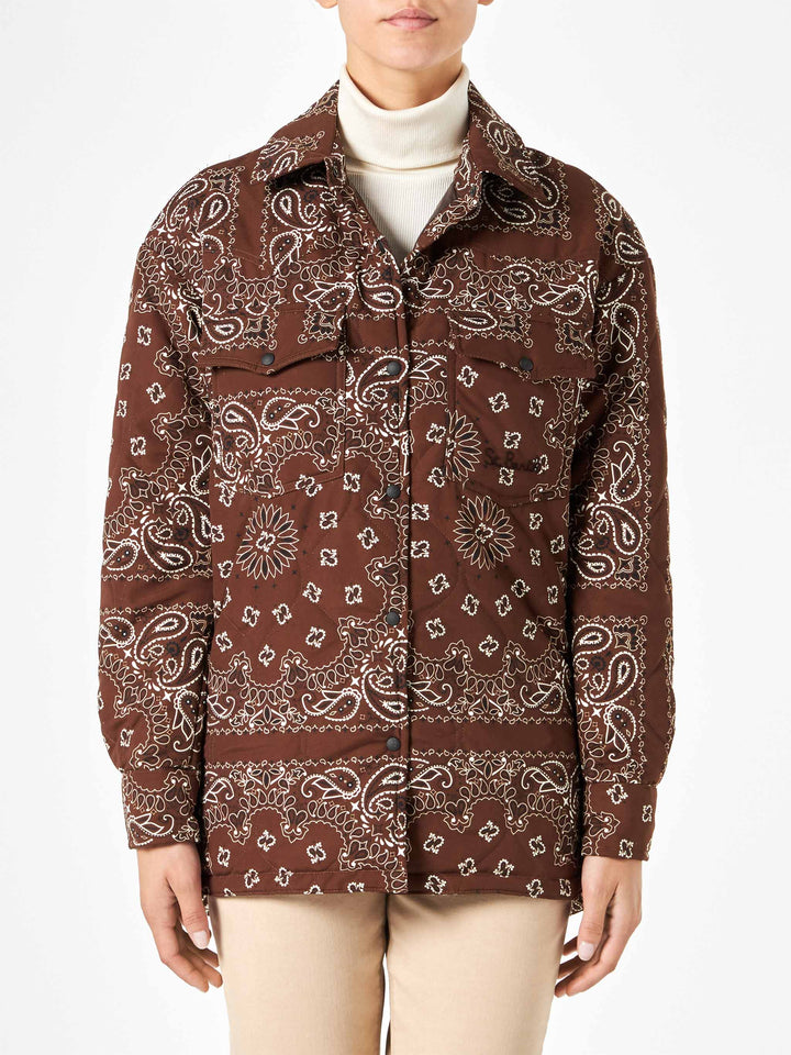 Damenjacke mit Bandana-Print