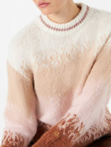 Pullover aus gebürstetem Strick mit Lurex-Details