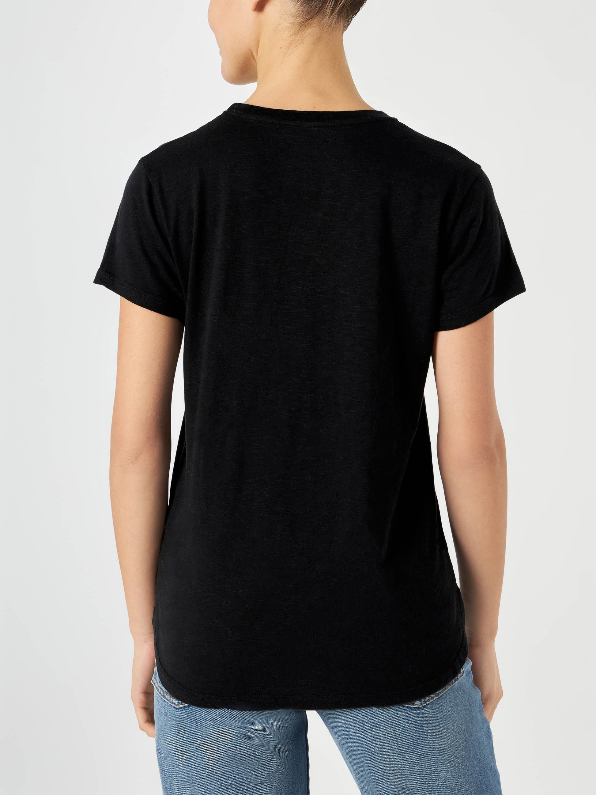 Woman t-shirt with Bonjour St. Barth lettering - MC2 Saint Barth