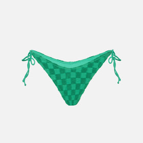Woman terry cheeky swim briefs