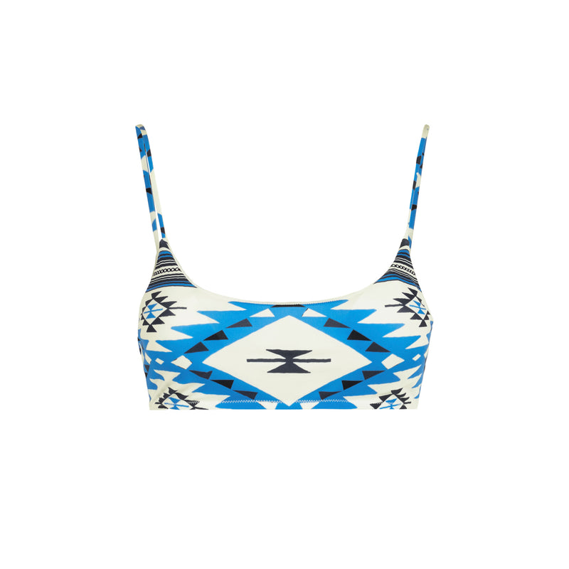 Costume bralette donna con stampa ikat