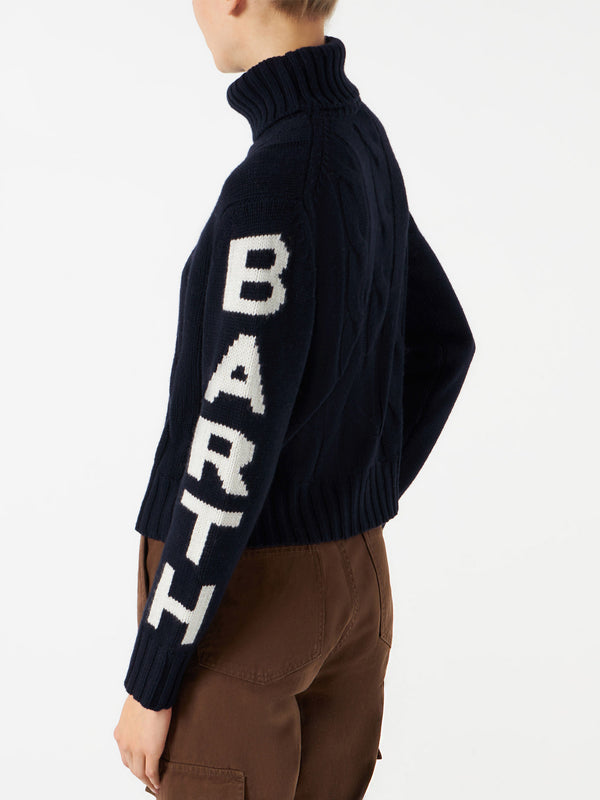 Turtleneck braided sweater Saint Barth